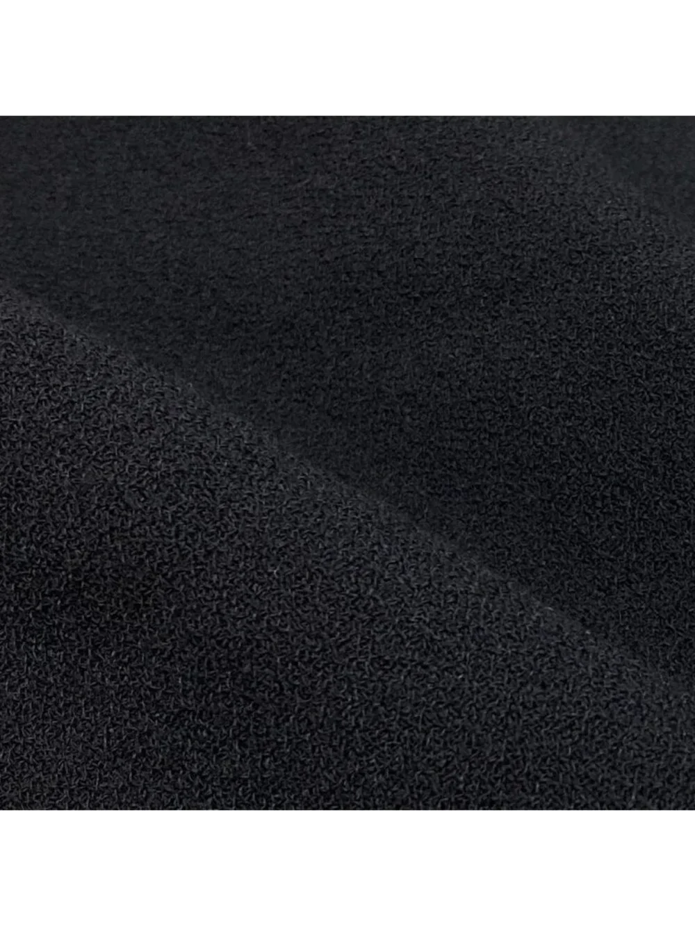 Chanel Knee Length Skirt CC Logo Pencil Wool Black 36